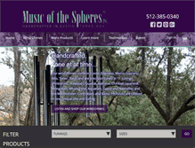 Tablet Screenshot of musicofspheres.com